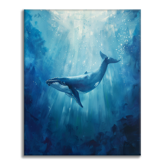 Ballena azul – Pintar por números