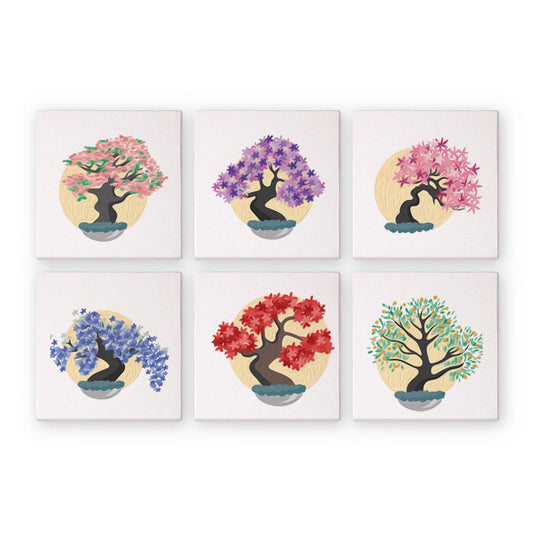 Árbol de flores – Pintar por números