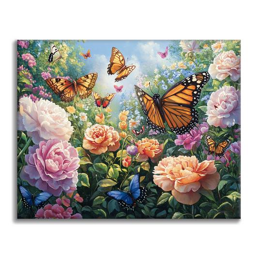 Jardín de mariposas – Pintar por números