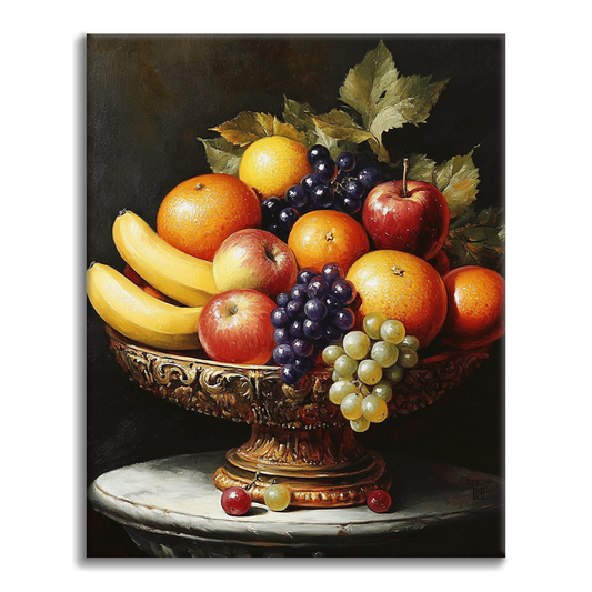 Frutas elegantes – pintar por números