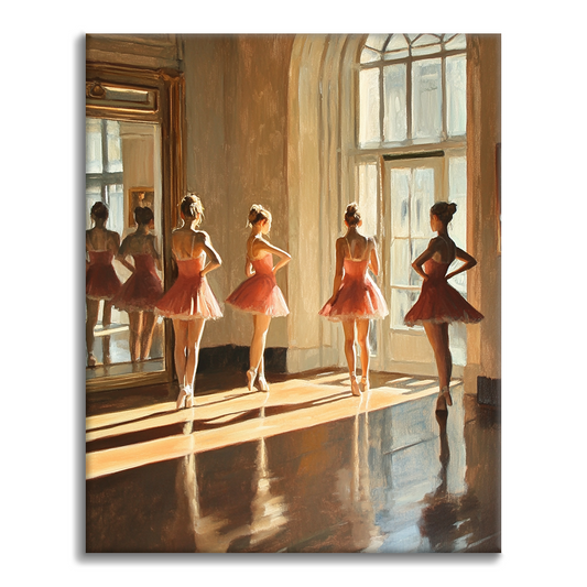 Bailarinas de ballet – pintar por números