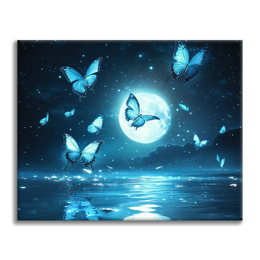 Mariposa a la luz de la luna – Pintar por números