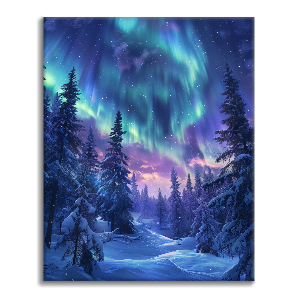 Aurora Forest – Schilderen op nummer