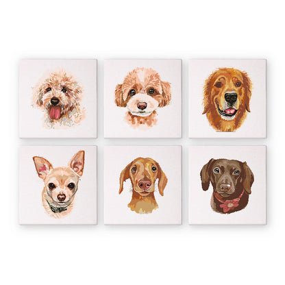 Set de perros - pintar por números