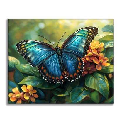 Mariposa Azul – Pintar por números