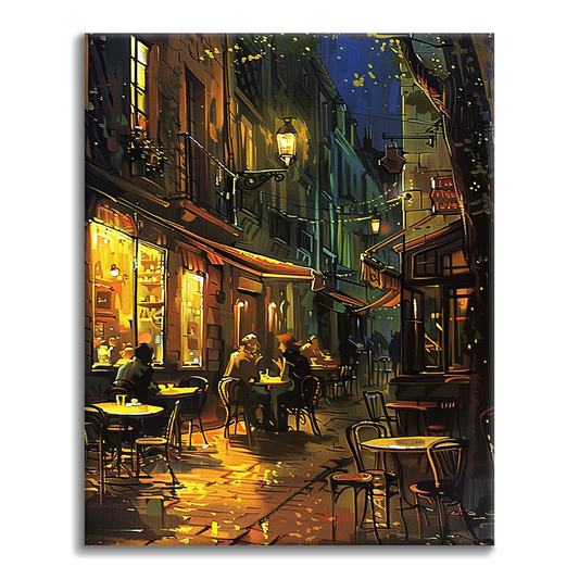 Café de la esquina - Pintar por números