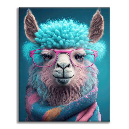 Lindo arte de llamas - Pintar por números