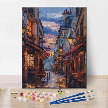 Bulevar al atardecer – Pintura por números