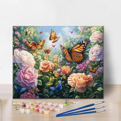 Jardín de mariposas – Pintar por números