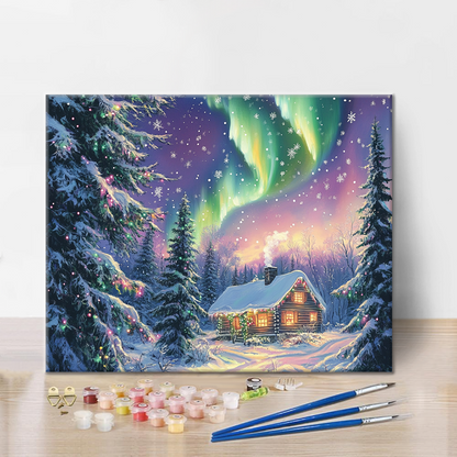 Navidad y Aurora – Pintar por números