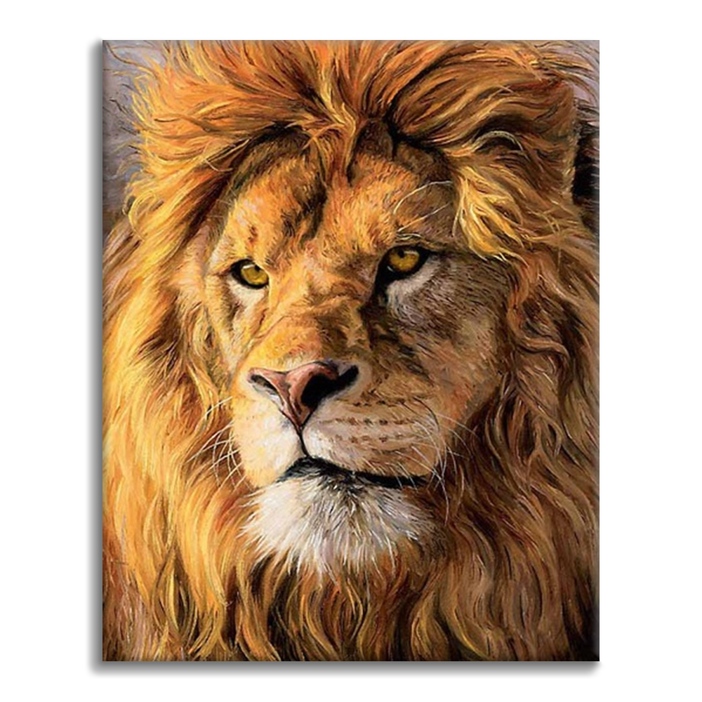 Leones africanos gigantes - Pintura por números