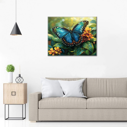 Mariposa Azul – Pintar por números