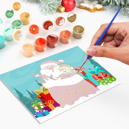 Tarjeta de Navidad II – Pintar por números