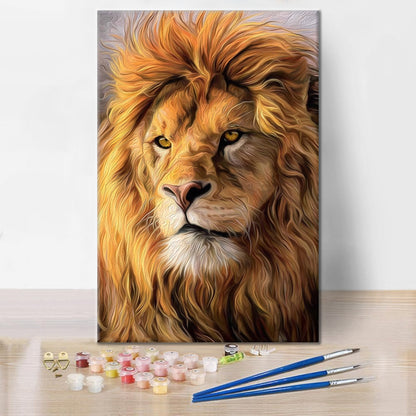 Leones africanos gigantes - Pintura por números