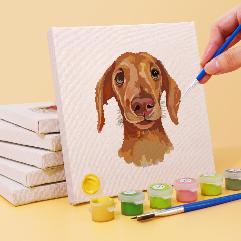 Set de perros - pintar por números